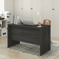 thumbnail image 1 of Furinno ROGER 47 Inch Computer Desk with Modesty Panel Coastal Grey, 1 of 5