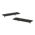 thumbnail image 1 of Furinno ROSSI Floating Shelves for Wall Set of 2, 23-Inch Wide Rectangular Wall Shelf, Floating Shelf, Wall Mounted Shelves, for Bathroom, Bedroom, Living Room, Dark Espresso, 1 of 2