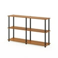 thumbnail image 1 of Furinno Rata 4 x 2 Industrial Multipurpose Flat Base Shelf Display Rack with Metal Frame, Americano, 1 of 6
