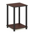 thumbnail image 1 of Furinno Rata Industrial Multipurpose Flat Base Side Table with Metal Frame, Columbia Walnut, 1 of 5