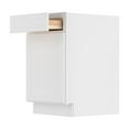 thumbnail image 1 of Furinno Shaker Drawer Base Kitchen Cabinet with 1-Door, Ready to Assemble, 24 D x 21 W x 34.5 H, White, 1 of 8