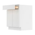 thumbnail image 1 of Furinno Shaker Drawer Base Kitchen Cabinet with 2-Doors, Ready to Assemble, 24 D x 27 W x 34.5 H, White, 1 of 8