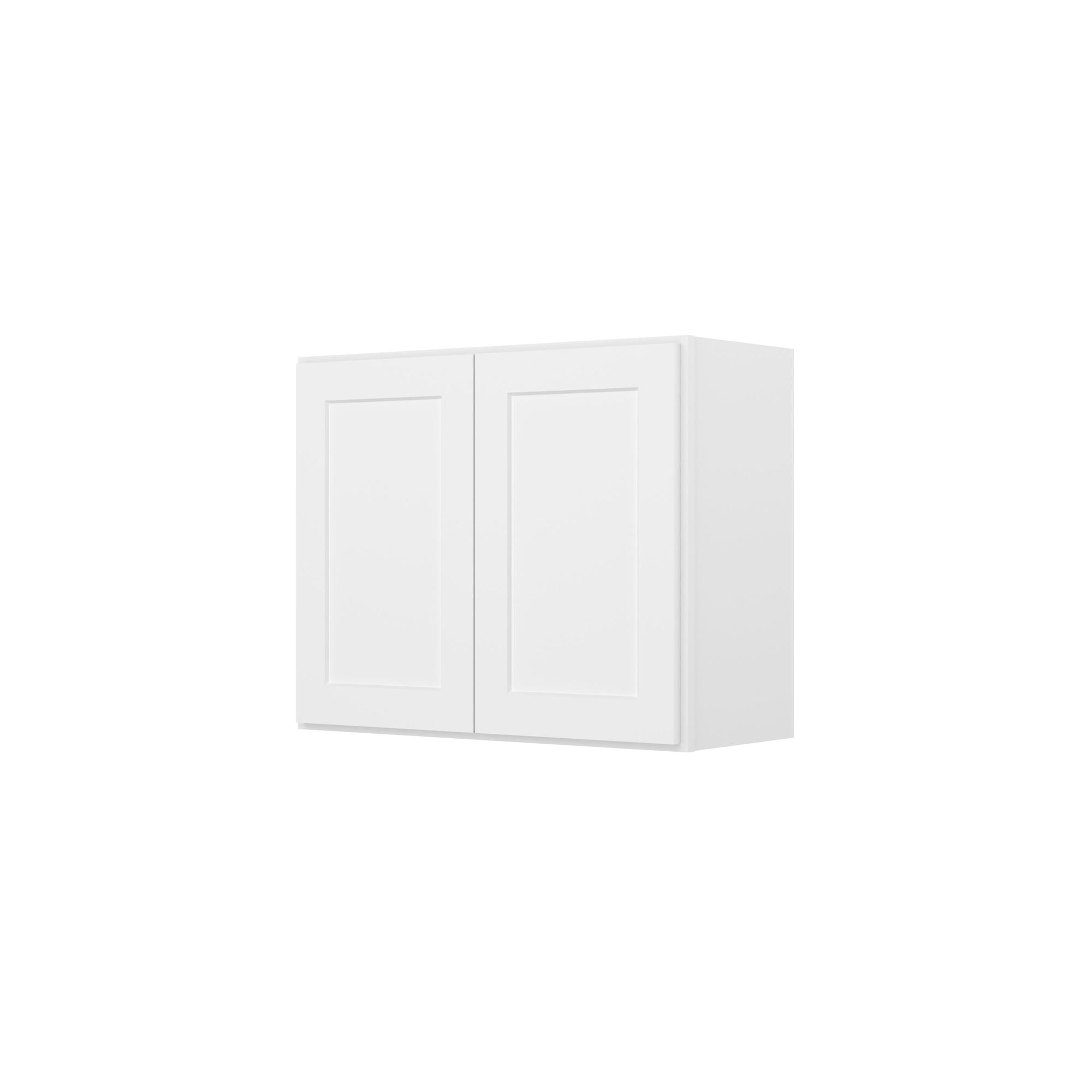 Furinno Shaker Wall Kitchen Cabinet 2-Doors, Ready to Assemble, 12 D x 30 W x 24 H, White