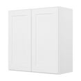 thumbnail image 1 of Furinno Shaker Wall Kitchen Cabinet 2-Doors-2 Shelves, Ready to Assemble, 12 D x 30 W x 30 H, White, 1 of 8