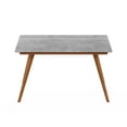thumbnail image 1 of Furinno Redang Outdoor 4-Leg Rectangular Smart Top Table, Cement, 1 of 5