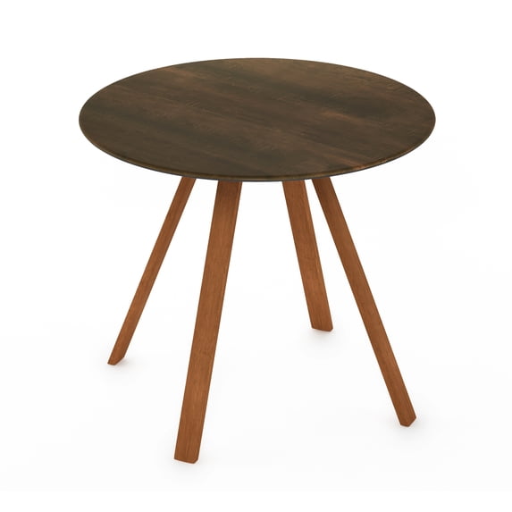 Furinno Redang Outdoor 4-Leg Round Smart Top Table, Walnut
