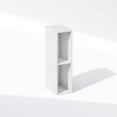 thumbnail image 1 of Furinno Reed 2-Tier Multipurpose Clothing & Closet Storage Organizer Shelf, 6-Inch Width, White, 1 of 4