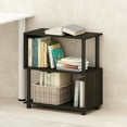 thumbnail image 1 of Furinno Reed 3-Tier S-Shaped Bookcase, Bookshelf, Espresso, 1 of 6