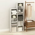 thumbnail image 1 of Furinno Reed 4-Tier Open Shelf Multipurpose Closet & Clothing Storage, Storage Organizer, White, 1 of 6