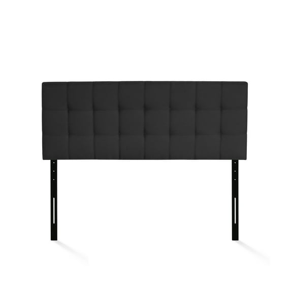 Furinno Roanne Tufted Headboard, Black, Full