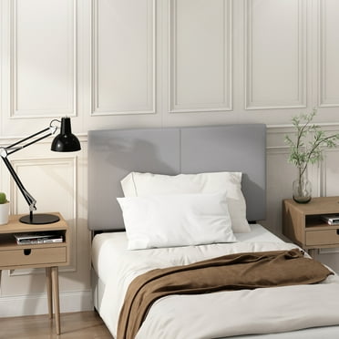 Furinno Roanne Upholstered Headboard, Glacier, Twin