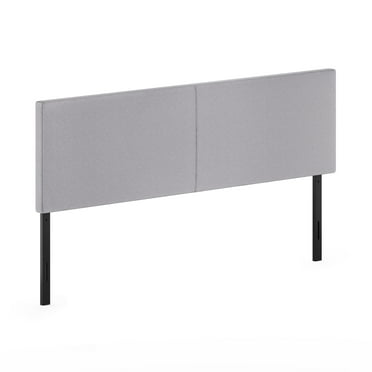Furinno Roanne Upholstered Headboard, Light Grey, King