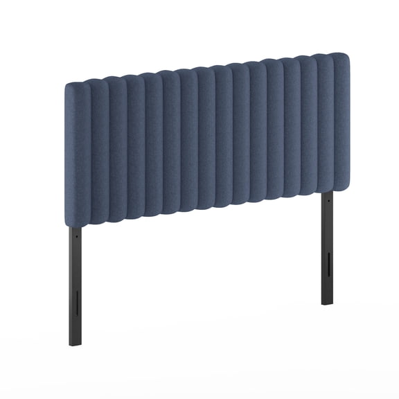 Furinno Roanne Upholstered Tufted Headboard, Denim, Full