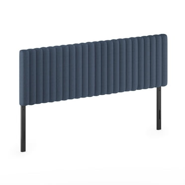 Furinno Roanne Upholstered Tufted Headboard, Denim, King