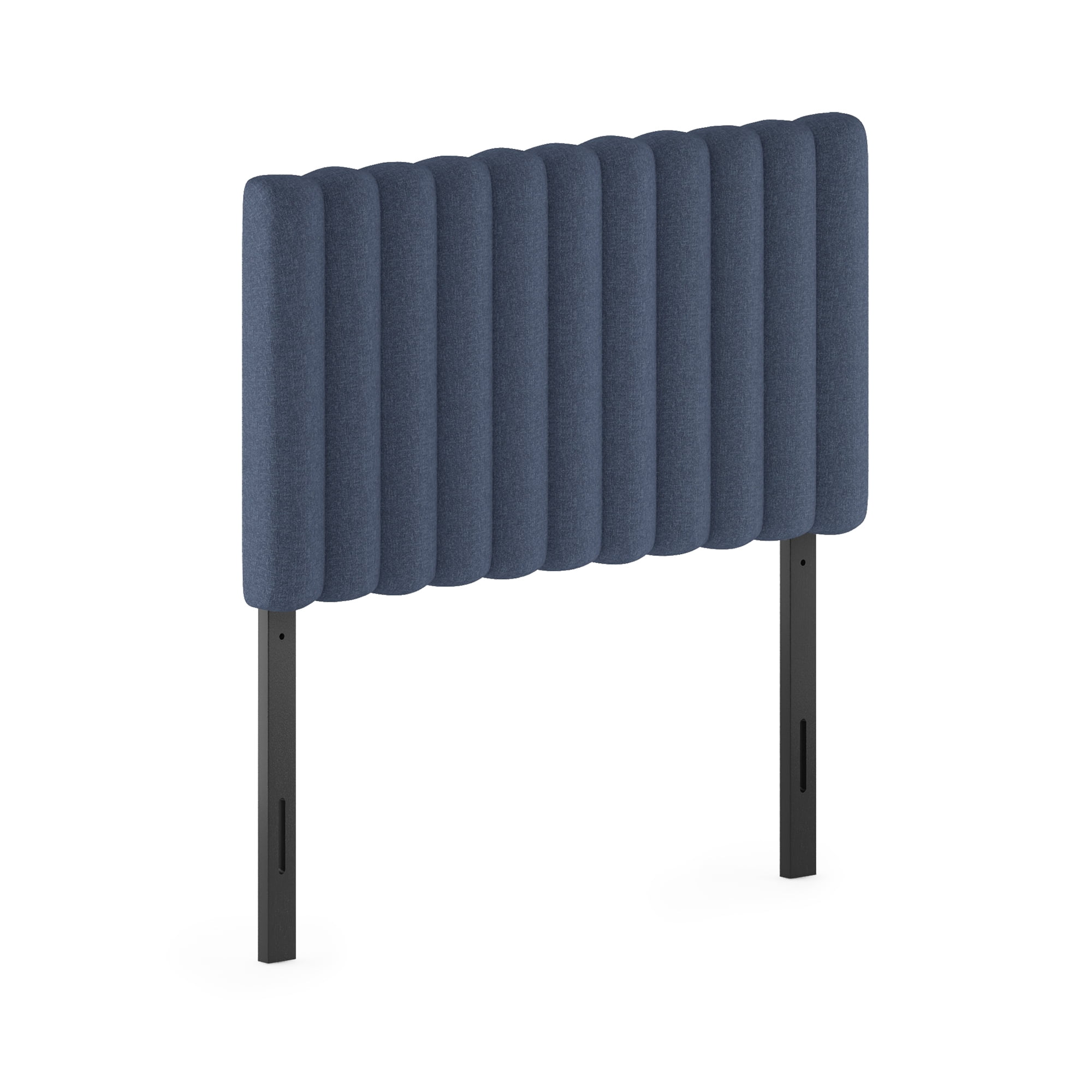 Furinno Roanne Upholstered Tufted Headboard, Denim, Twin