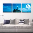 thumbnail image 1 of Furinno SENIC Guiding Light 3-Panel Canvas on Wood Frame, 60 x 20-in, 1 of 9