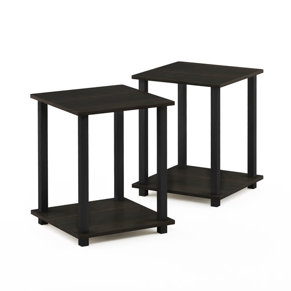 Furinno SIMPLISTIC Set of 2 Nightstand. Bedside Table. End Table. Espresso