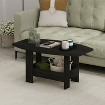 Furinno Simple Design Coffee Table with Storage Compartment, Espresso