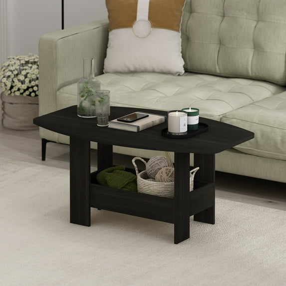 Furinno Simple Design Coffee Table with Storage Compartment, Espresso