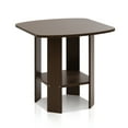 thumbnail image 1 of Furinno Simple Design End/SideTable, Dark Brown, 1 of 4
