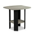thumbnail image 1 of Furinno Simple Design End/SideTable, French Oak/Black, 1 of 7