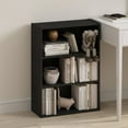 thumbnail image 1 of Furinno Simple Open Shelf, Bookcases, 3-Tier, Americano, 1 of 6