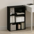 thumbnail image 1 of Furinno Simple Open Shelf, Bookcases, 3-Tier, Espresso, 1 of 6