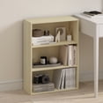 thumbnail image 1 of Furinno Simple Open Shelf, Bookcases, 3-Tier, Steam Beech, 1 of 6