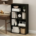 thumbnail image 1 of Furinno Simple Open Shelf, Bookcases, 4-Tier, Espresso, 1 of 6