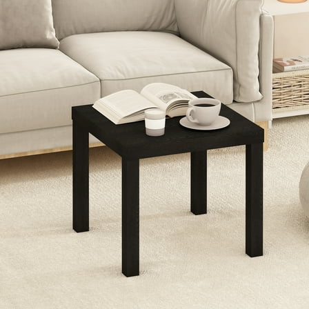 Furinno Simple Square Coffee Table, Side Table, Black