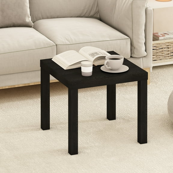 Furinno Simple Square Coffee Table, Side Table, Black