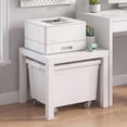 thumbnail image 1 of Furinno Simple Square Coffee Table, Side Table, White, 1 of 9