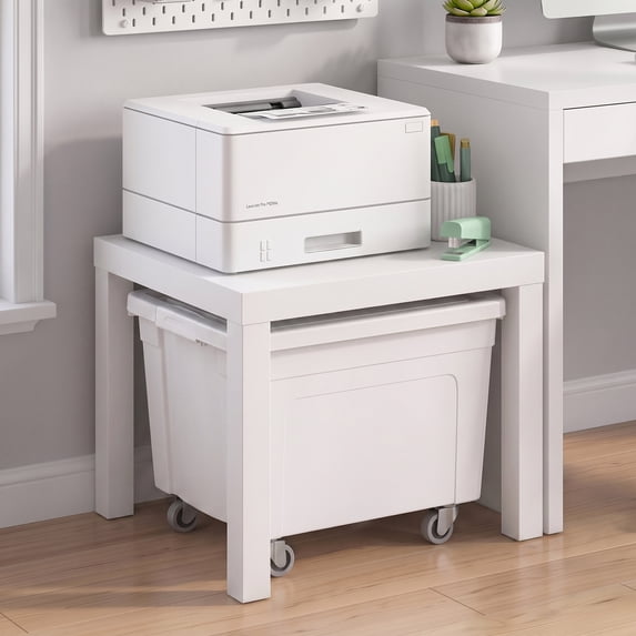 Furinno Simple Square Coffee Table, Side Table, White