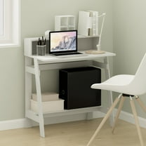 Furinno Simplistic A Frame Computer Desk, White