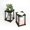 thumbnail image 1 of Furinno Simplistic End Table, Set of Two, Black Espresso/Black, 1 of 4