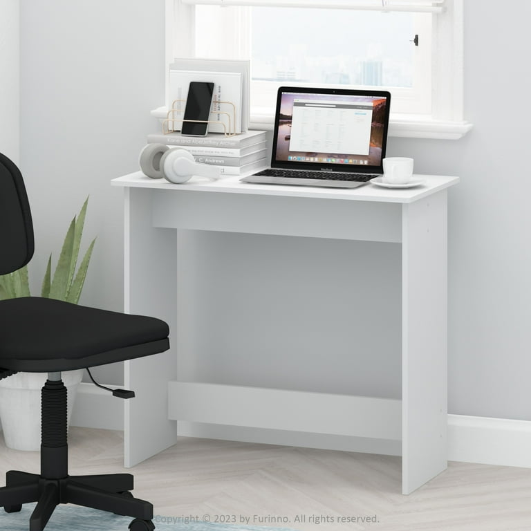Furinno, Study Table, 15.4x31.3x29.8 in, White, Compact Dorm Desk