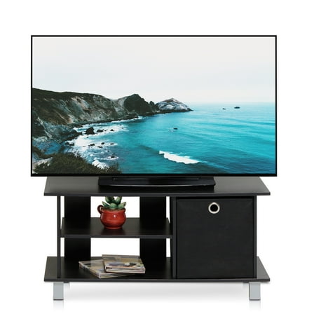 Furinno Simplistic TV Entertainment Center with Bin, Multiple Colors