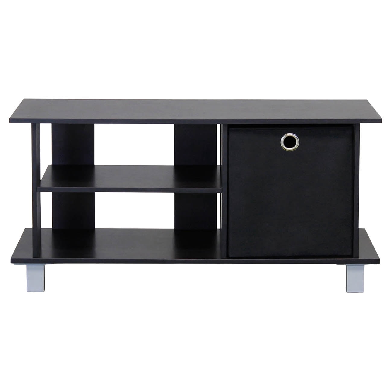 Furinno Simplistic TV Entertainment Center with Bin, Multiple Colors