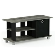 Furinno Simplistic Television Stands for TV Entertainment Center with Bin, Multiple Colors
