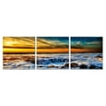 thumbnail image 1 of Furinno Sky and Beach 3 Panel Triptych Print Framed Wall Art, 1 of 10