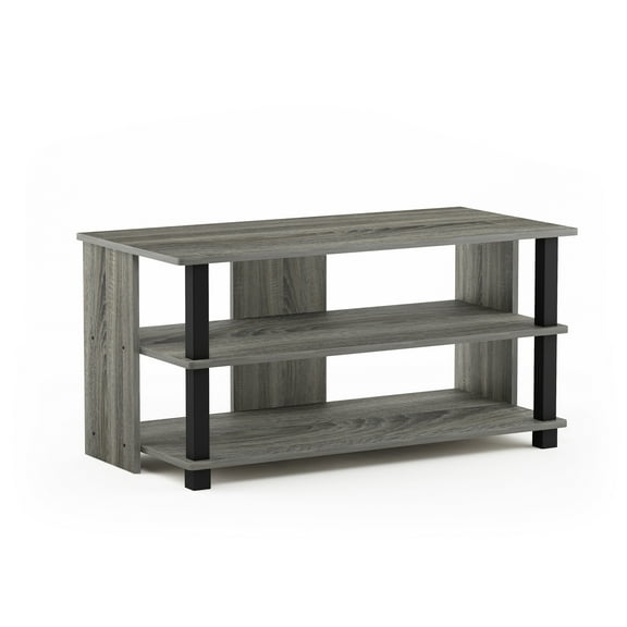 Furinno Sully 3-Tier TV Stand for TV up to 40 , French Oak Grey/Black
