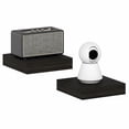 thumbnail image 1 of Furinno TANNA Set of 2 9x9 2" Thick Wall Shelf Invisible Bracket Tobacco Oak, 1 of 4