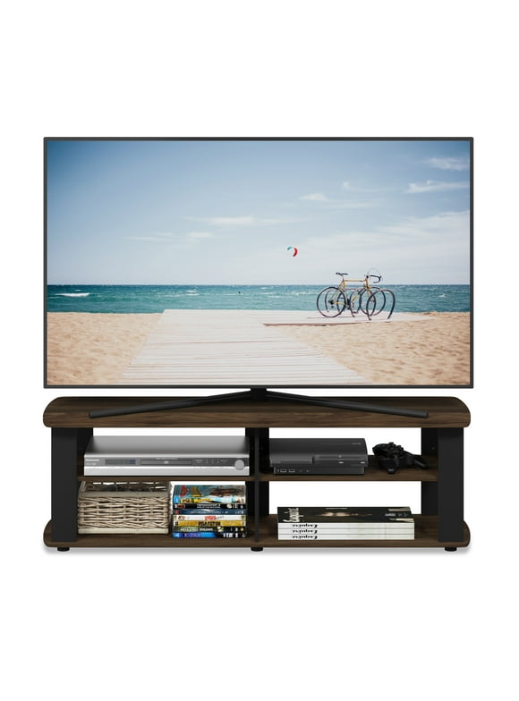 Furinno THE Entertainment Center TV Stand, Brown