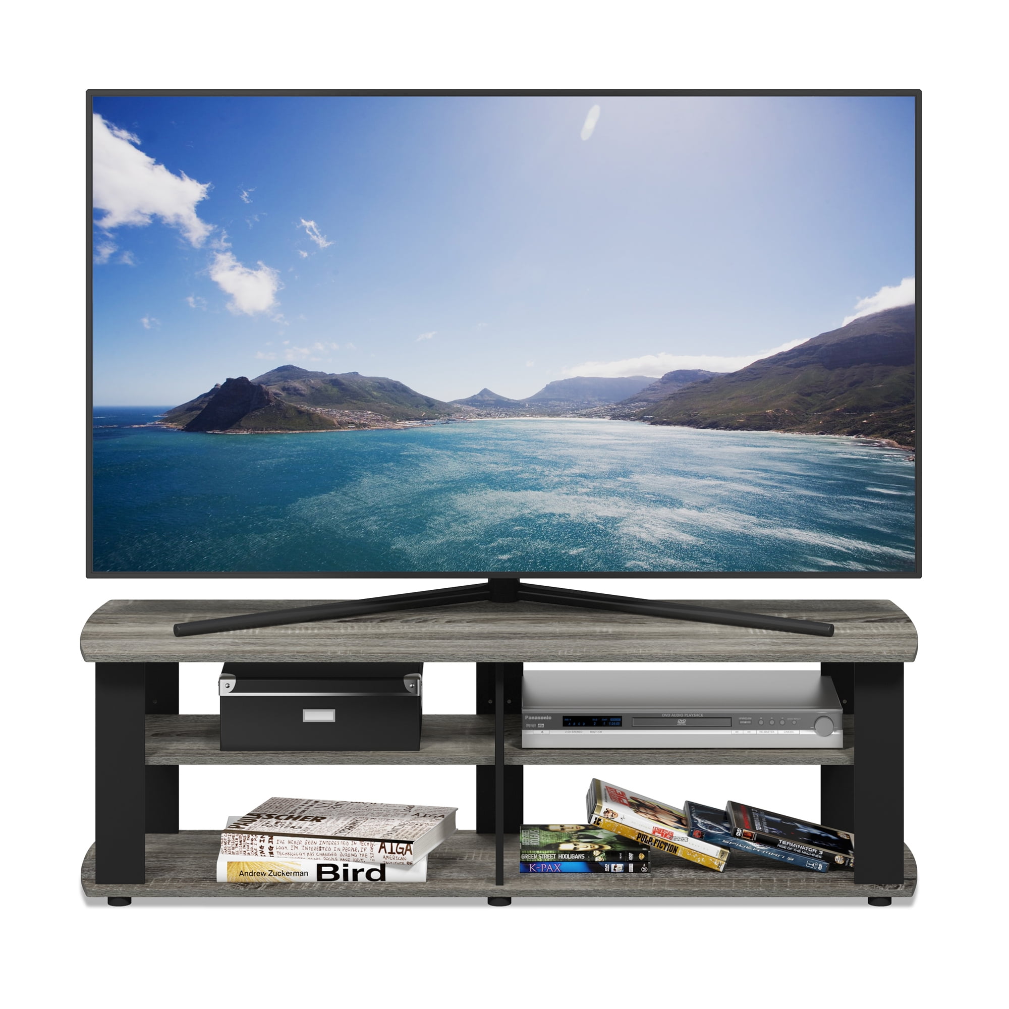 Furinno THE Entertainment Center TV Stand, Multiple Color Options
