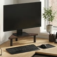 thumbnail image 1 of Furinno TURN-N-TUBE 19.6 Wide Triangle Corner Monitor Riser Amber Pine, 1 of 7