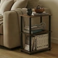 thumbnail image 1 of Furinno TURN-N-TUBE 3-Tier Open Frame Book Shelf Amber Pine, 1 of 4