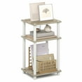 thumbnail image 1 of Furinno TURN-N-TUBE 3-Tier End Table Night Stand in Light Oak, 1 of 8