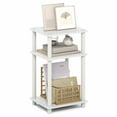 thumbnail image 1 of Furinno TURN-N-TUBE 3-Tier End Table Night Stand in White, 1 of 5