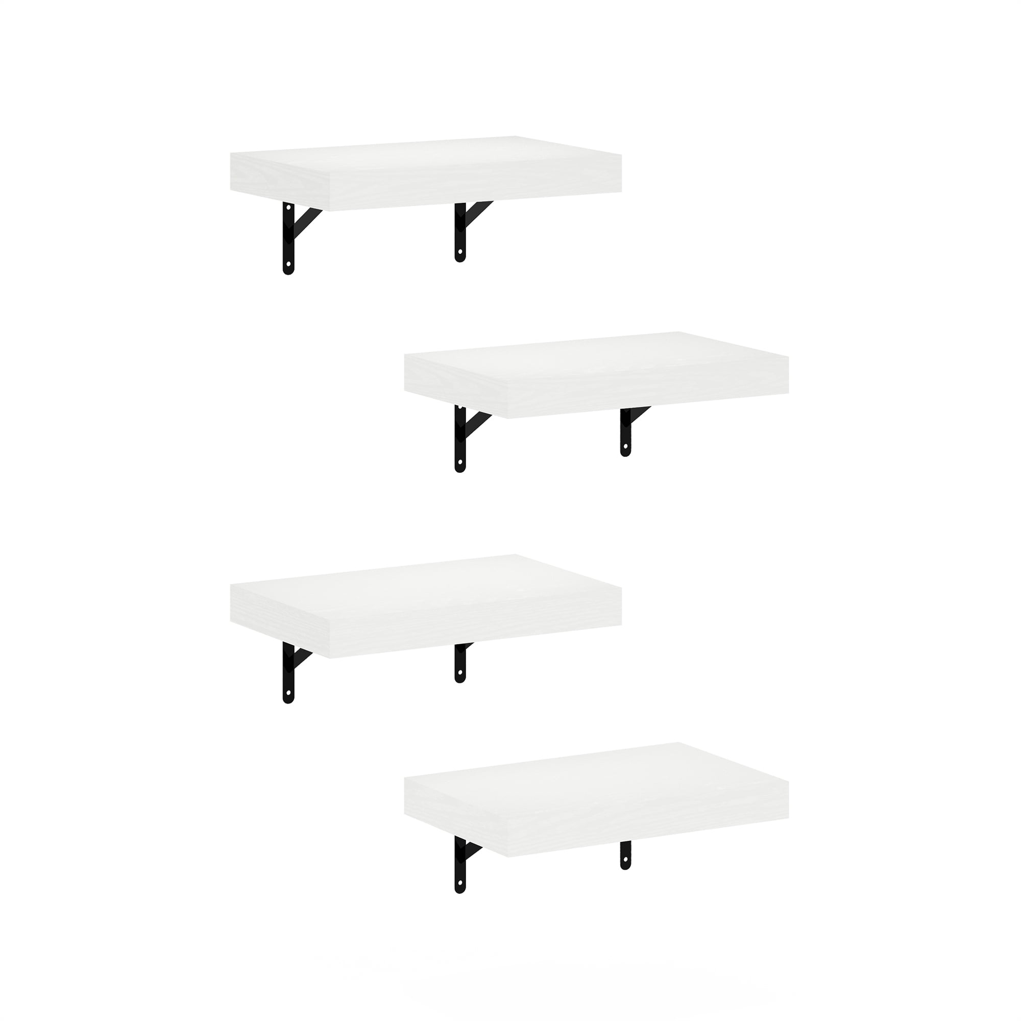 Zwevende planken - Wandplank - Wit | Leen Bakker