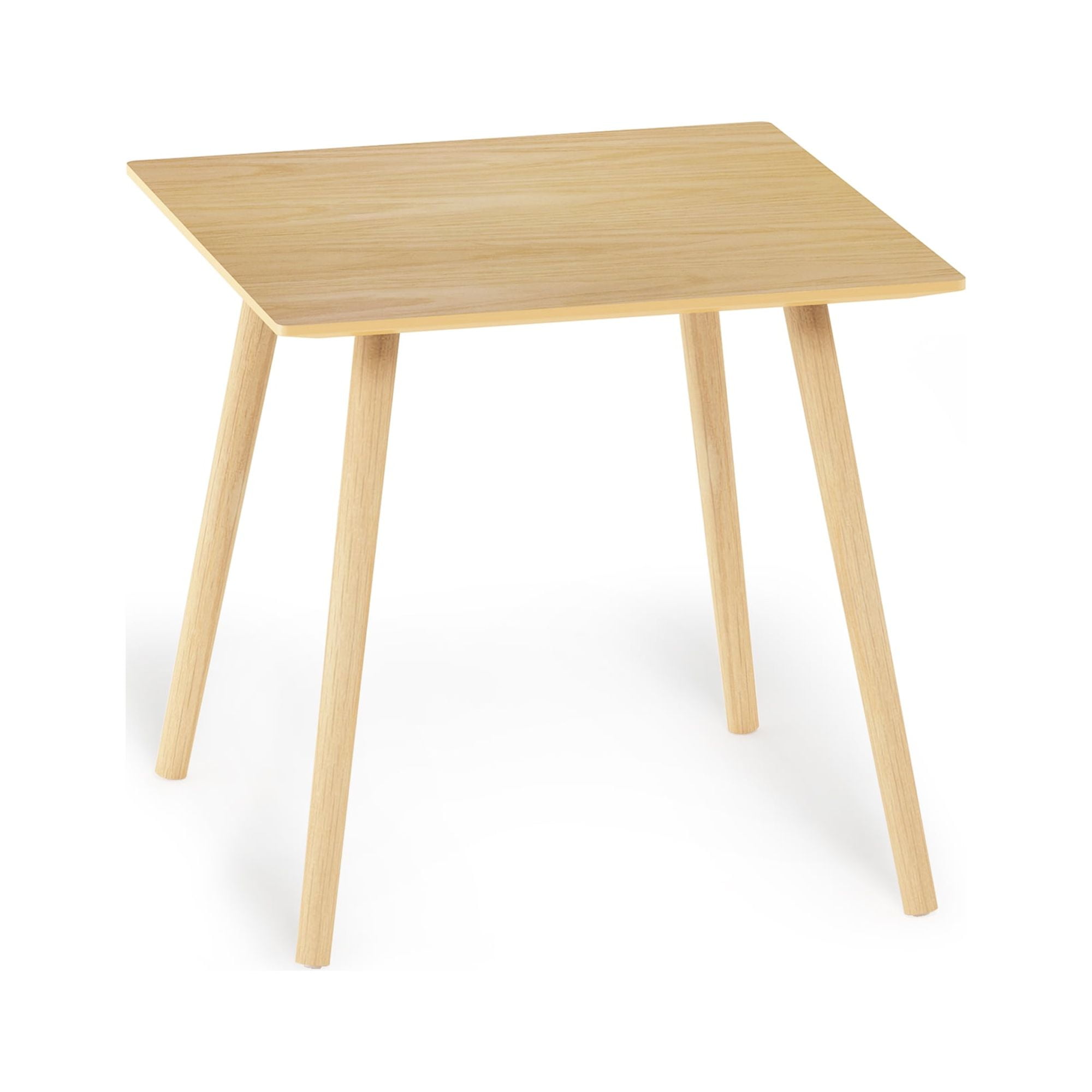Theo Light Oak Modern Square Side Table